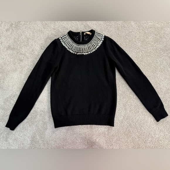 Michael Kors Collection Sweaters - Michael Kors Collection - Stunning Beaded Chainlink Cashmere Sweater - size XS